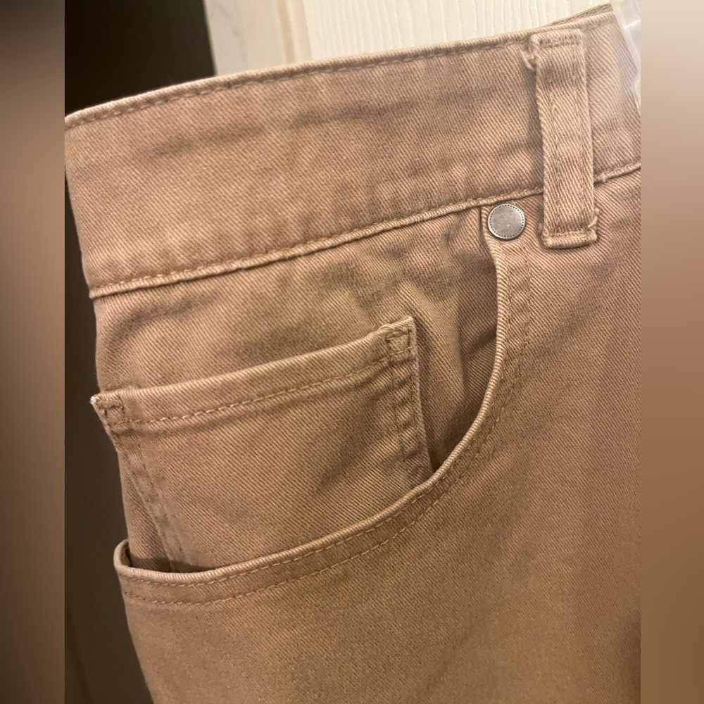 22W Tall CJ Banks Beige Trousers - Picture 4 of 9